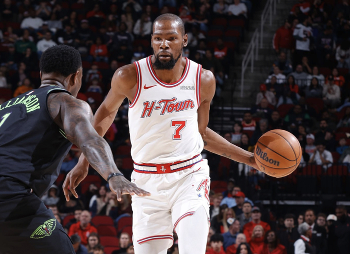 华体会官方-18中5+三分8中1！杜兰特18+6+8复仇鹈鹕 超德克升历史总分第6|火箭|凯文·杜兰特|史密斯|德克·诺维茨基|投篮_新浪体育_新浪新闻